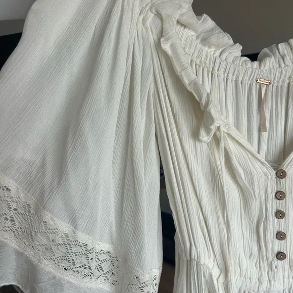 Free People Ivory Beach Bliss Maxi Dress, size XS - Picture 9 of 12